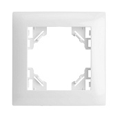 Рамка 1-местная STEKKER, PFR00-9011-01, серия Эрна Элегант, белый
