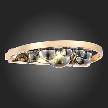 Бра ST-Luce Французское золото/Дымчатый G9 1*5W SL1510.201.01 - фото