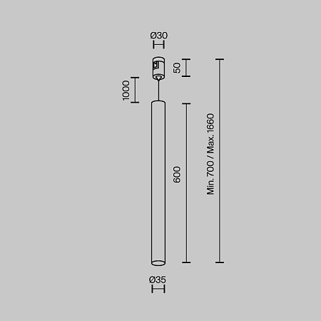 Трековый светильник Technical TR156-1-5W4K-BS - фото