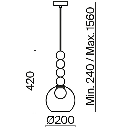 Подвесной светильник Freya Focus FR5220PL-01G6 - фото