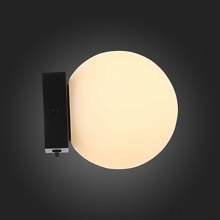 Светильник настенный ST-Luce Черный/Белый LED 1*5W 3200K SL1581.401.01 - фото