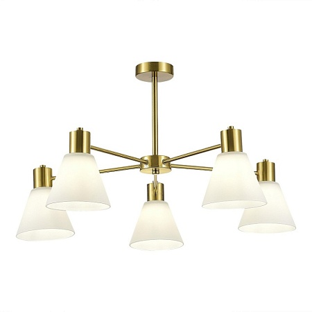 Светильник потолочный Латунь/Белый E27 5*60W SLE1561-302-05 - фото