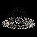 Люстра подвесная ST-Luce Медный/Белый LED 324*0,5W 3500K (из 2-х коробок) SL379.203.324 - фото