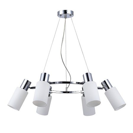Светильник подвесной Хром/Белый E14 6*60W SLE1139-103-06 - фото