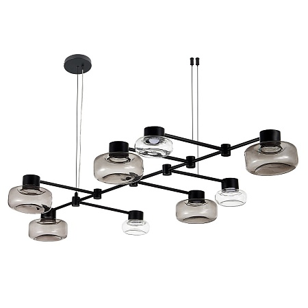 Светильник подвесной ST-Luce Черный/Дымчатый, Прозрачный LED 8*3W 3000K SL6005.403.08 - фото