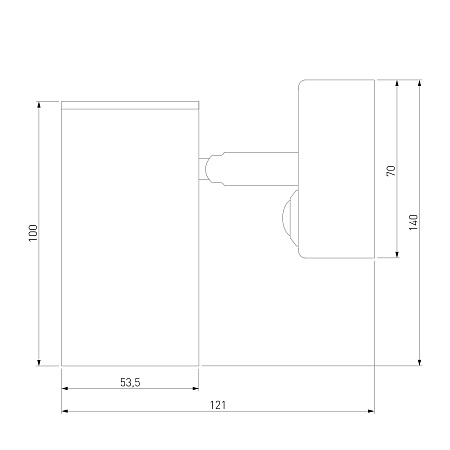 Настенный светильник Rutero GU10 SW черный Rutero GU10 SW черный (MRL 1003) Elektrostandard - фото