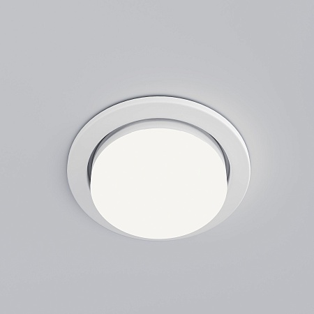 Встраиваемый точечный светильник 1035 GX53 WH белый Elektrostandard - фото