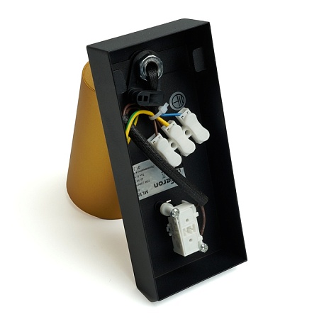 Светильник Feron ML1850 BELL, 35W, 230V, GU10, золото и чёрный - фото