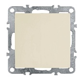 Выключатель 1-клавишный (механизм), STEKKER, PSW10-9103-02, 250В, 10А, серия Эрна, слоновая кость