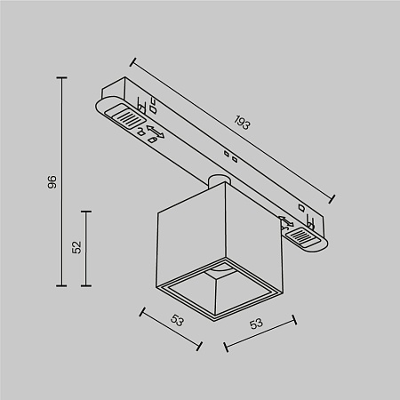 Трековый светильник Technical Alfa S TR133-4-7W-DS-BS - фото