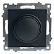 Выключатель диммирующий (механизм), STEKKER GLS10-7106-05, 250V, 500W, серия Катрин, черный - фото