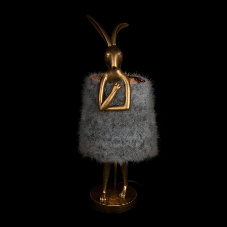 10315/B Grey fluff Настольная лампа LOFT IT Lapine - фото