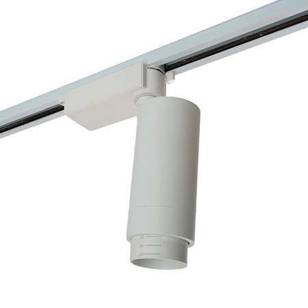 Светодиодный светильник Feron AL137 трековый однофазный на шинопровод 20W 4000K белый, изменяемый угол освещения 15-60град - фото