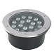 Светодиодный светильник тротуарный (грунтовый) Feron SP2804, 20W, AC/DC12V, низковольтный, 4000K, металлик, IP67 - фото