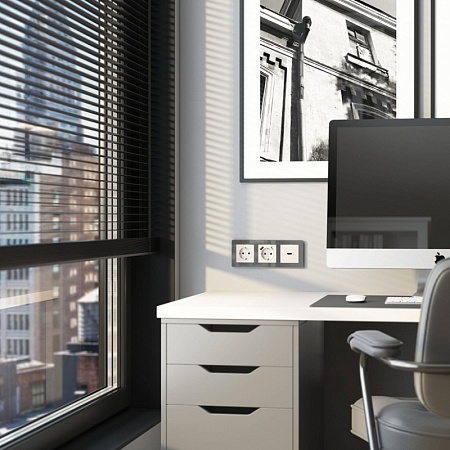 Накладка для розетки HDMI перламутровый рифленый WL13-HDMI-CP - фото