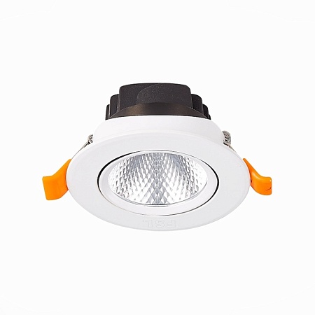 Св-к встр. Белый LED 1*6W 4000K 480Lm Ra80 24° IP20 D86xH50 220-240V ST211.548.06.24 - фото