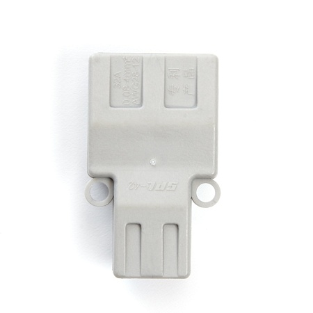 Клемма монтажная д/ подкл. фазн. проводников STEKKER, LD222-424, 2 контактные группы, 1ввод,2вывода на полюс (DIY упак 2 шт) - фото