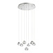 Светильник подвесной ST-Luce Хром/Прозрачный с пузырьками воздуха LED 7*3W 3000K SL6017.101.07 - фото