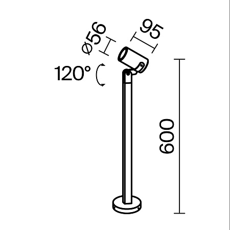 Ландшафтный светильник Outdoor Scope O025FL-01B1 - фото