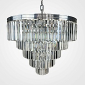 Люстра Rh 1920S Odeon Clear Glass Fringe Chandelier D80 Chrome Imperiumloft 228793-22