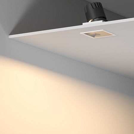 Точечный светодиодный светильник 10W 3000K белый/хром 25091/LED Elektrostandard - фото