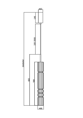 Подвесной светильник Maytoni Ordo MOD272PL-L12CH3K - фото