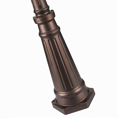 Светильник уличный наземный ST-Luce Темный кофе/Прозрачный, Темный кофе E27 3*100W SL080.425.03 - фото