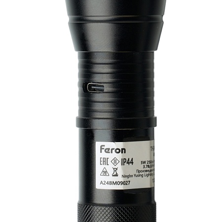 Фонарь ручной Feron TH2400 с аккумулятором USB ZOOM - фото
