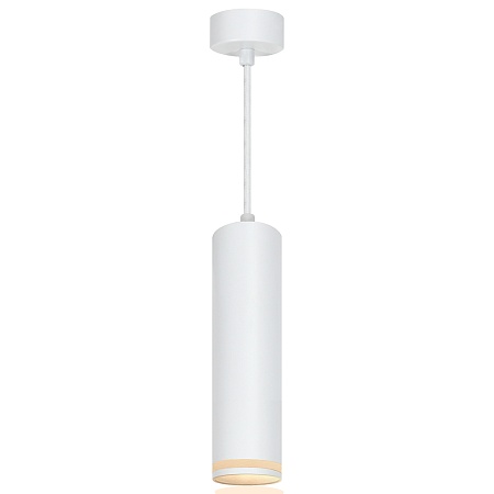 Светильник потолочный Feron ML1708 Barrel LUNA на подвесе  MR16 35W 230V, белый 55*200 - фото