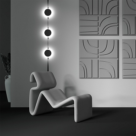 Трековая система Maytoni для гипсокартонных потолков 300 TS-D-300-TR107-2-5W3K-B