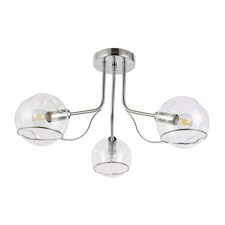 Светильник потолочный Хром/Прозрачный E14 3*40W SLE102502-03 - фото