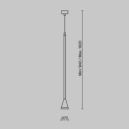 Подвесной светильник Technical Arrow P064PL-01B-1 - фото