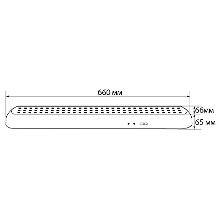 Светильник аккумуляторный, 90 LED AC/DC, белый, EL17 - фото