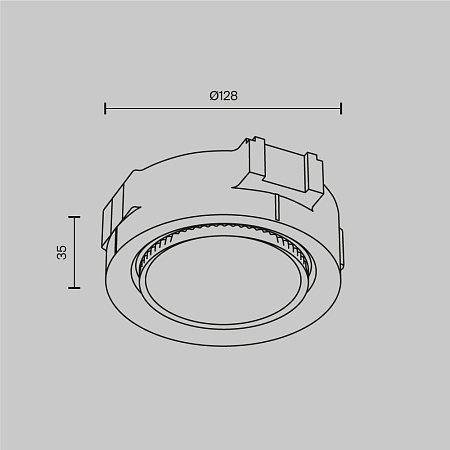 Встраиваемый светильник Technical Intro DL019-GX53-B - фото