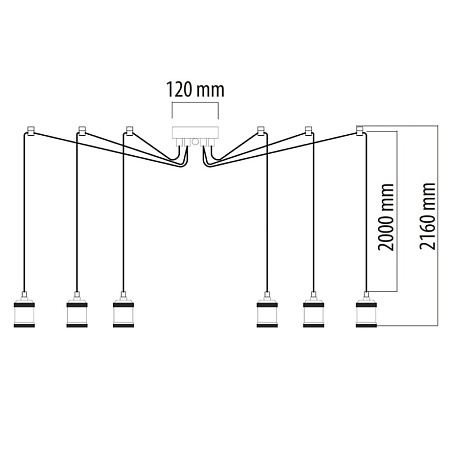 Люстра de markt DeMarkt Фьюжн 392017206 - фото