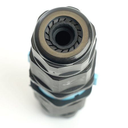 Соединитель-коннектор LD540  разъемный с замком 3-контактный, с пружинным контактом IP68, черный - фото