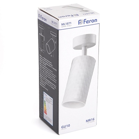 Светильник Feron ML1871 PIXEL настенно-потолочный GU10, белый - фото