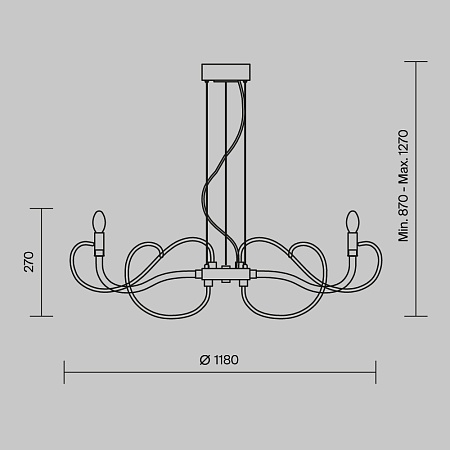 Люстра Maytoni Atlanta MOD051PL-09TR - фото