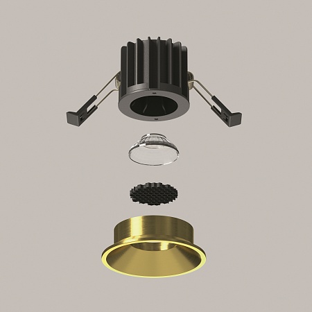 Встраиваемый светильник Technical Round DL058-7W3K-BS - фото