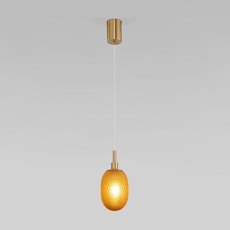 Подвесной светильник Eurosvet 50266/1 янтарный - фото