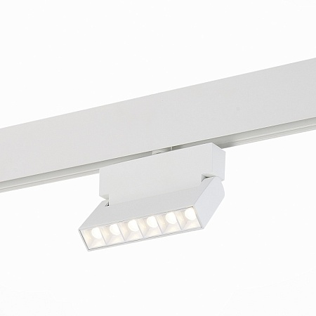 Магнитный трековый светильник белый LED 1*6W 4000K 532Lm Ra>80 36° IP20 L120xW22xH134 4 ST362.546.06 - фото