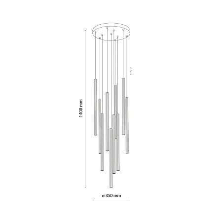 Подвесной светильник TK Lighting 11487 Ferro Sabia - фото