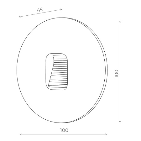 Светильник уличный настенный ST-Luce Белый LED 1*1W 4000K SL9501.541.01 - фото