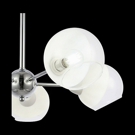 Светильник потолочный Хром/Прозрачный, Матовый никель E14 5*40W SLE102702-05 - фото