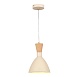 Светильник подвесной Бежевый/Бежевый, Светлое дерево, Золотистый E14 1*40W SLE1256-503-01 - фото