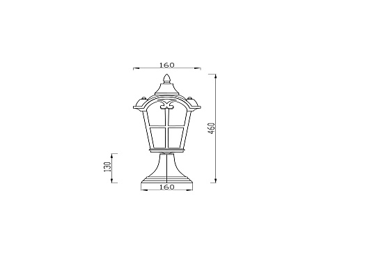 Ландшафтный светильник Outdoor Albion O413FL-01BZ - фото