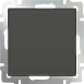 Выключатель одноклавишный проходной серо-коричневый WL07-SW-1G-2W - фото