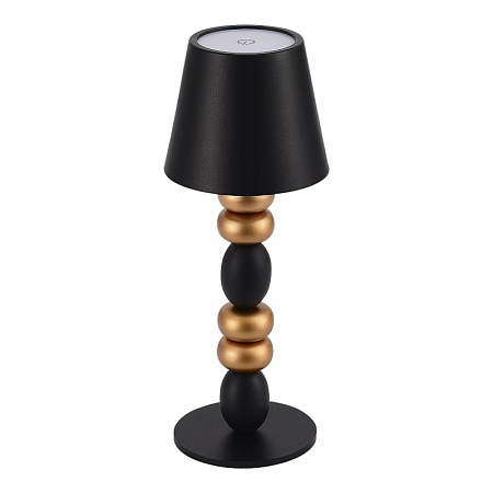 Прикроватная лампа ST-Luce Черный, Золотистый/Черный LED 1*3W 3000-6000K SL1011.414.01 - фото