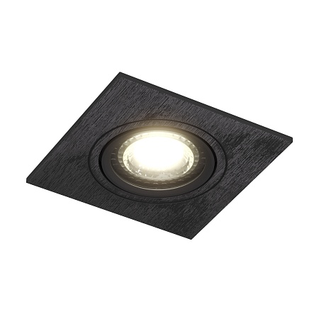 DK3021-BK Встраиваемый светильник, IP 20, 10 Вт, GU5.3, LED, черный, пластик - фото