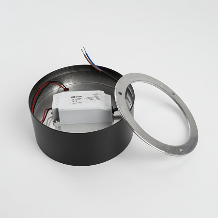 Светильник накладной со светодиодами 10W, 700Lm, черный (4000К), AL200 “Simple matte” - фото